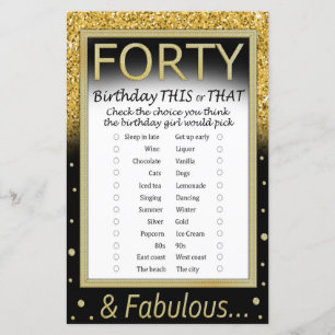 Geburtstag dieses oder jenes Spiel