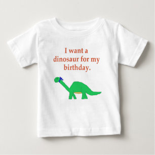Geburtstag Dinosaurier Bekleidung Baby T-shirt