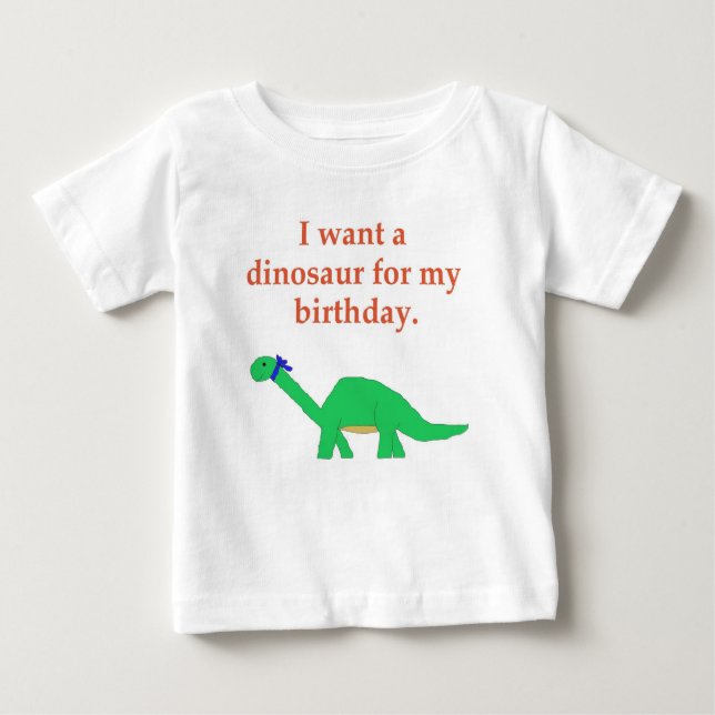Geburtstag Dinosaurier Bekleidung Baby T-shirt (Vorderseite)