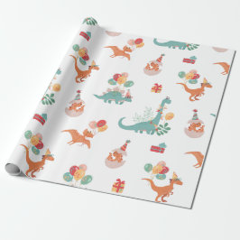 Geburtstag Dinosaurier! Geschenkpapier