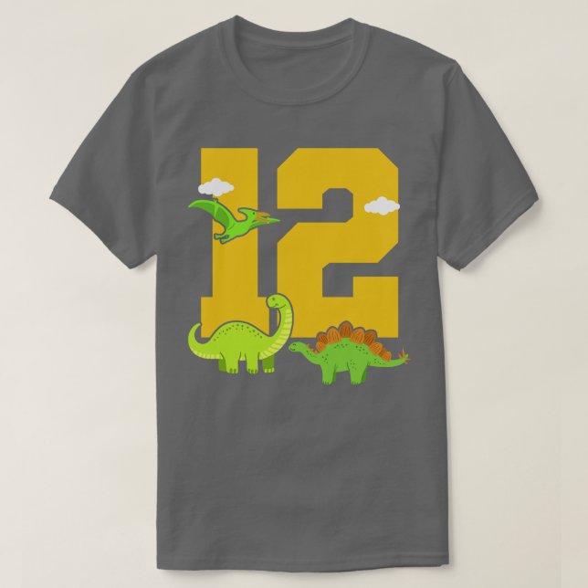 Geburtstag Dinosaurier T-Shirt (Design vorne)