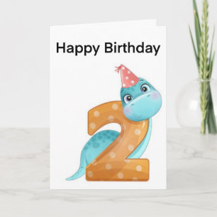 Geburtstag. Dinosaurierkarte