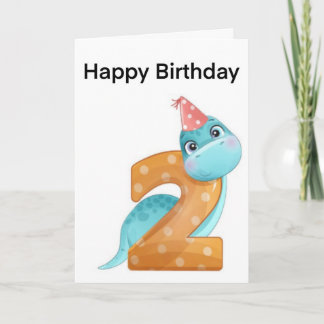 Geburtstag. Dinosaurierkarte