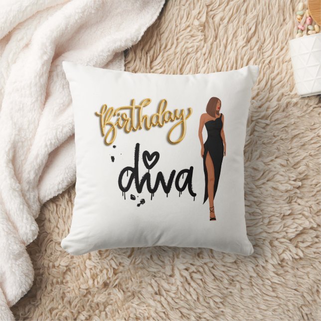 Geburtstag Diva Pillow Kissen (Decke)
