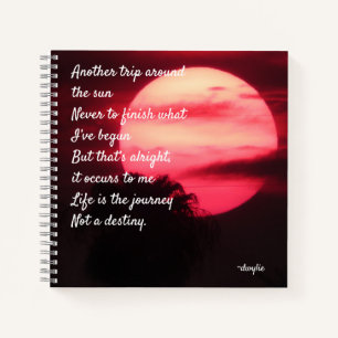 Geburtstag - Eine weitere Reise um die Sonne Notizbuch