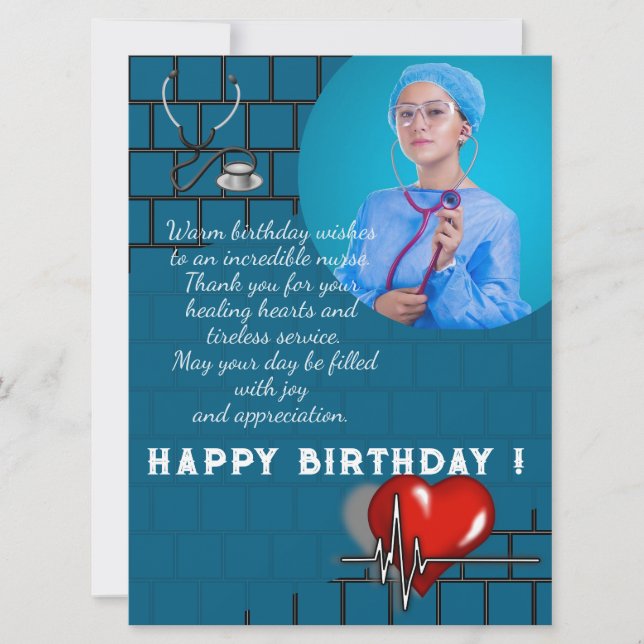 Geburtstag eines Arztes im stilvollen Design Karte (Vorderseite)