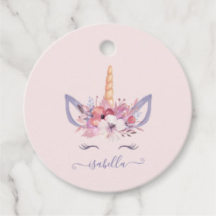 Geburtstag eines Einhornblütenwassers Geschenkanhänger