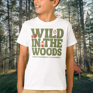 Geburtstag eines glücklichen Camper-Jungen T-Shirt