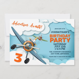 Geburtstag eines Kampfpilotenjungen Einladung