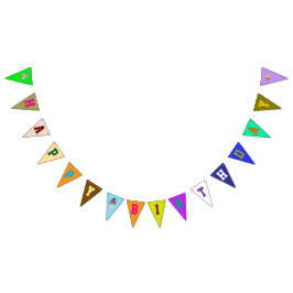 Geburtstag eines Kindes Wimpelkette