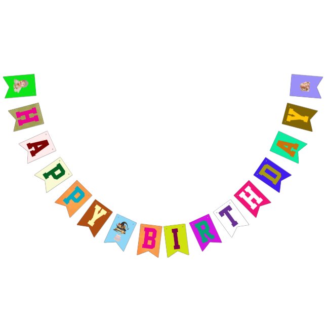 Geburtstag eines Kindes Wimpelkette (Alle)