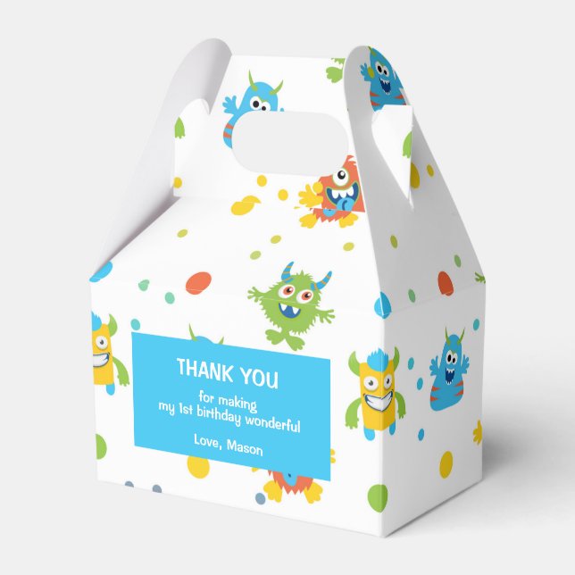 Geburtstag eines kleinen Monsters Geschenkschachtel (Vorderseite)