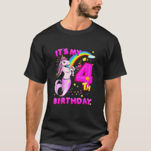 Geburtstag Einhorn Mermicorn Meerjungfrau für Mädc T-Shirt