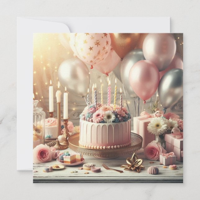 Geburtstag Einladung (Vorderseite)