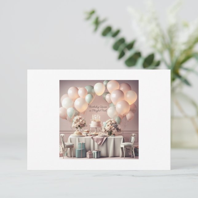 GEBURTSTAG EINLADUNG (Stehend Vorderseite)