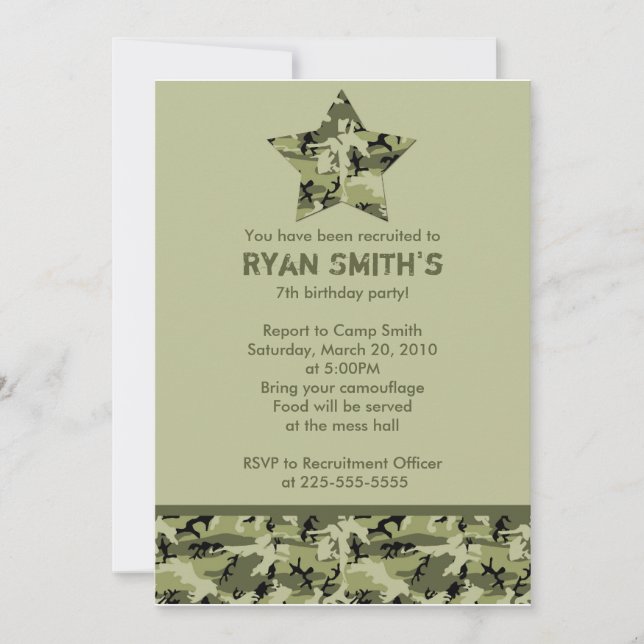 Geburtstag Einladung (Vorderseite)