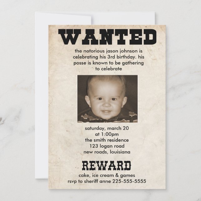 Geburtstag Einladung (Vorderseite)