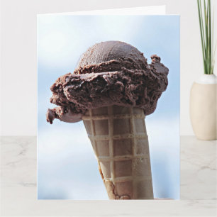 GEBURTSTAG EISKREAM CONE BIG GREETING CARD KARTE