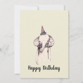 Geburtstag Elephant Sketch Geburtstags-Grußkarte