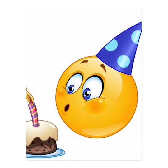 Geburtstag emoji postkarte | Zazzle.at