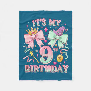 Geburtstag Es ist mein 9. Geburtstag Süße Magische Fleecedecke
