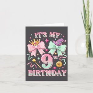 Geburtstag Es ist mein 9. Geburtstag Süße Magische Karte