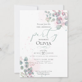 GEBURTSTAG | Eukalyptus Foliage Einladung