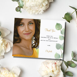 Geburtstag Eukalyptus Foto vielen Dank Postkarte