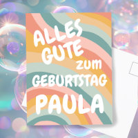 GEBURTSTAG Farbenfrohe Regenbogen Anpassen