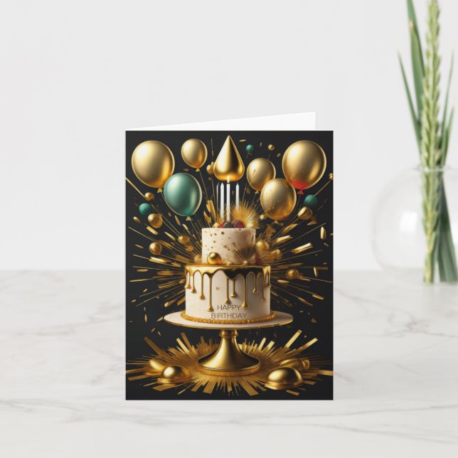 Geburtstag Feiertagskarte (Vorderseite)