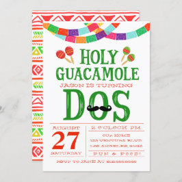 GEBURTSTAG FIESTA - DOS! EINLADUNG