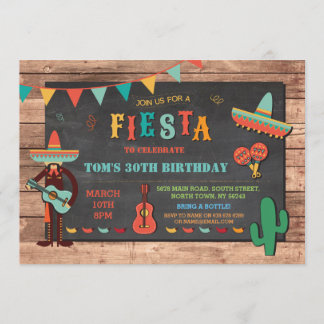 Geburtstag Fiesta Mexikanisches Party Einladung