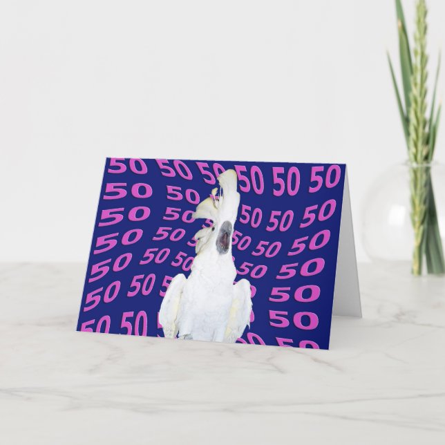 Geburtstag fünfzig karte (Vorderseite)