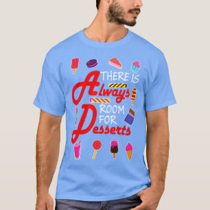 Geburtstag für ein Feinschmecker Dessert Lover Red T-Shirt