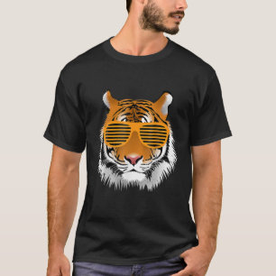 Geburtstag für Junge Coole Tiger gestreifte Tiere  T-Shirt