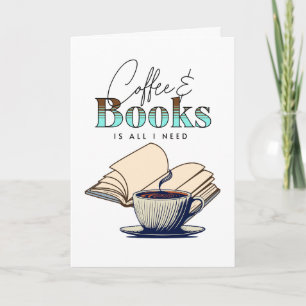 Geburtstag für Liebhaber von Vintage-Büchern und K Karte