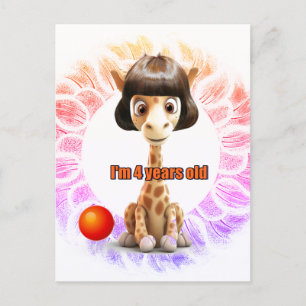 Geburtstag für Mädchen Postkarte