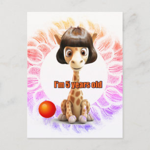 Geburtstag für Mädchen Postkarte