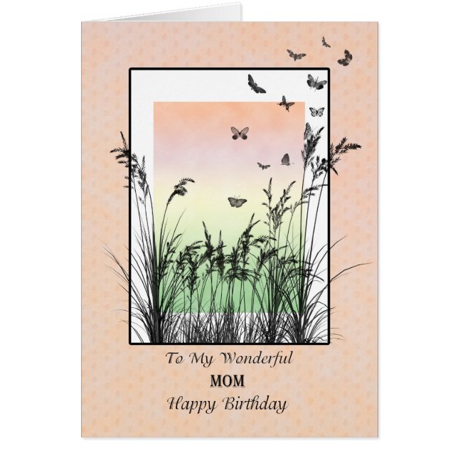 Geburtstag für Mama, mit Schmetterlingen (Vorne)