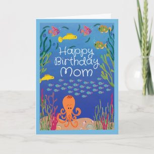 Geburtstag für Mama Ozean Meere den Tag Karte