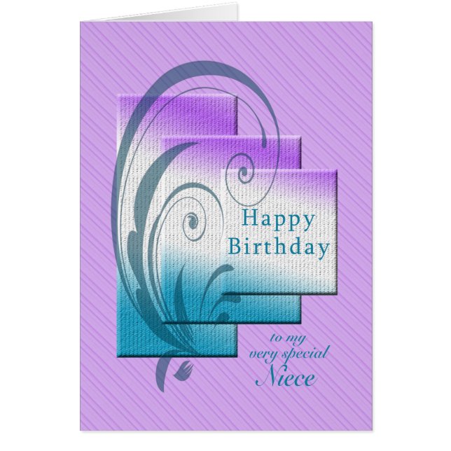 Geburtstag für Nichte, modern und elegant (Vorne)