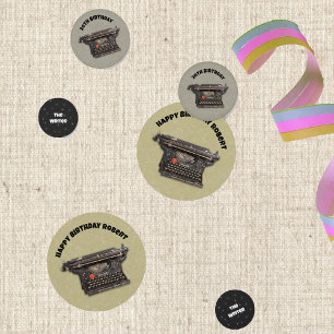 Geburtstag für Writer Vintag Black Writer Stars Konfetti