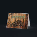 Geburtstag für Zayde / Opa, Holz und Werkzeuge Karte<br><div class="desc">Geburtstagskarte für einen besonderen Zayde / Opa. Auf einem holzaussehenden Hintergrund befindet sich ein Imitat mit Holzverbrannten Werkzeugen und Schrauben. Digitales Kunstbild mit Fotografien und digitalen Elementen,  um ein holzverbranntes Aussehen zu schaffen. Briefe sehen aus,  als wären sie blau-grün gefärbt.  Kunst,  Bild und Vers © Shoaff Ballanger Studios.</div>