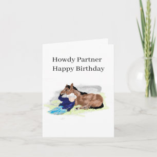 Geburtstag G Card : Tag auf der alten Corral Karte