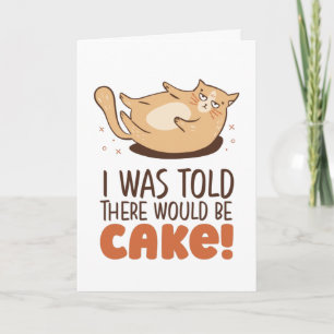 Geburtstag gäbe es die Cake Funny Fats Cat Karte
