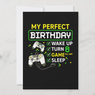 Geburtstag Gaming Boy Geburtstagsgeschenk für Game Einladung
