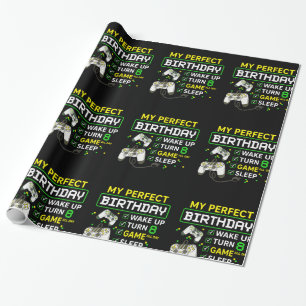 Geburtstag Gaming Boy Geburtstagsgeschenk für Game Geschenkpapier