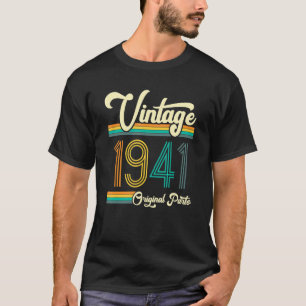 Geburtstag Geboren 1941 Originalteile Vintag T-Shirt