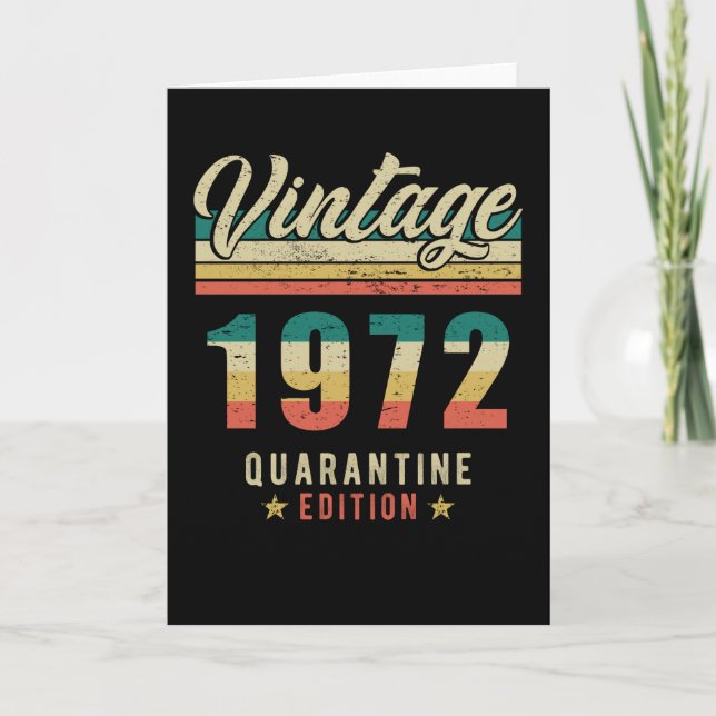 Geburtstag Geboren 1972 Karte (Vorderseite)