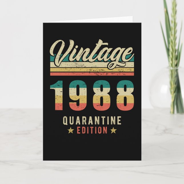 Geburtstag Geboren 1988 Karte (Vorderseite)